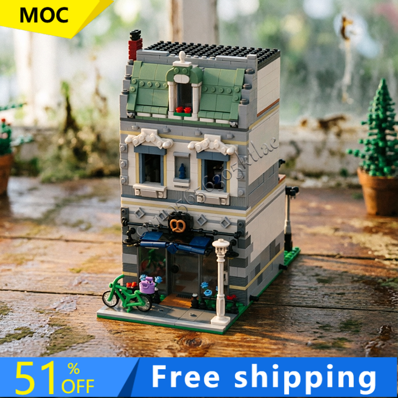 Kids Education Story - 1268PCS MOC City Street Views Modular