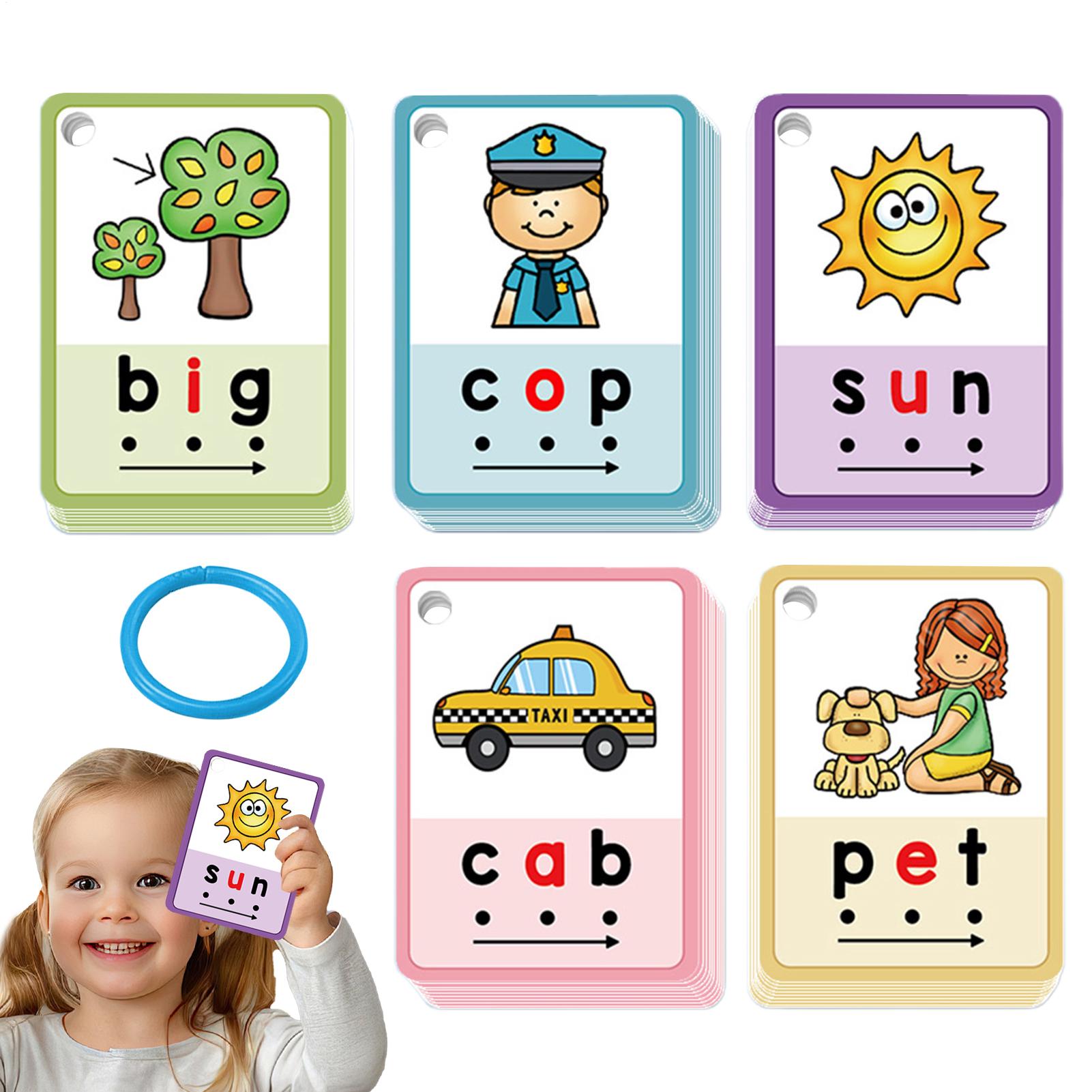 Phonics Card Game - Phonics Flash Cards 70 Pieces Letter