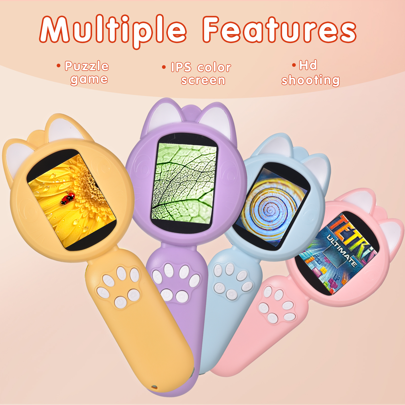 Kids Educational Videos - Kids Microscope with 2inch IPS Screen