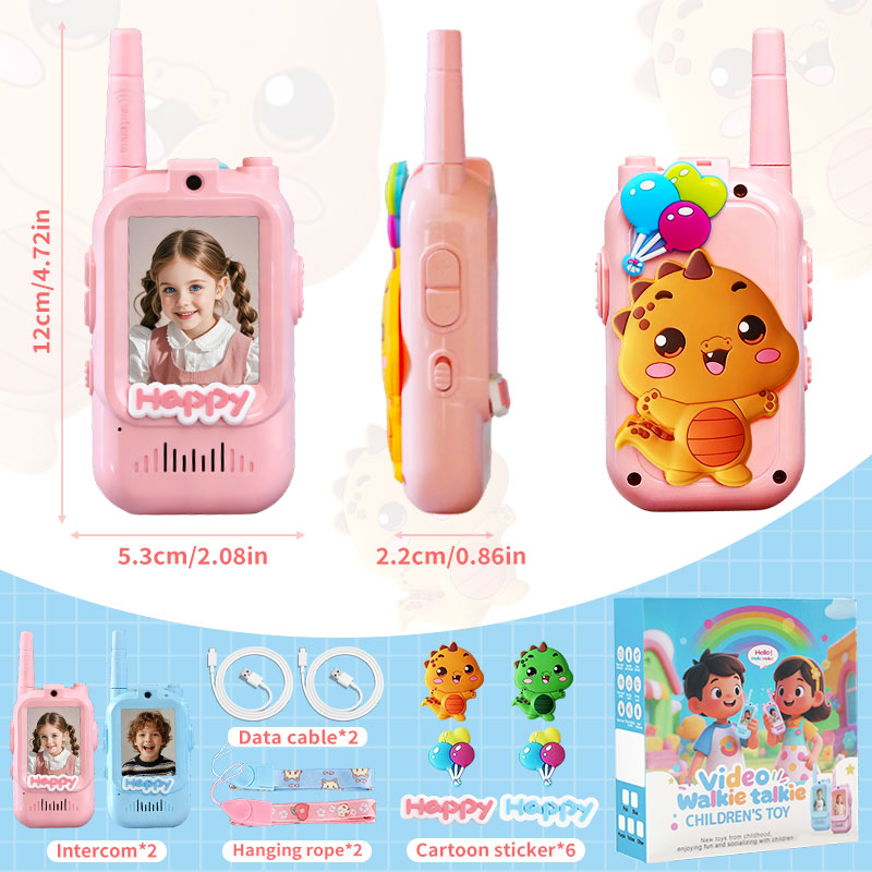 Kids Educational Videos - Video Walkie Talkies for Kids 2pack