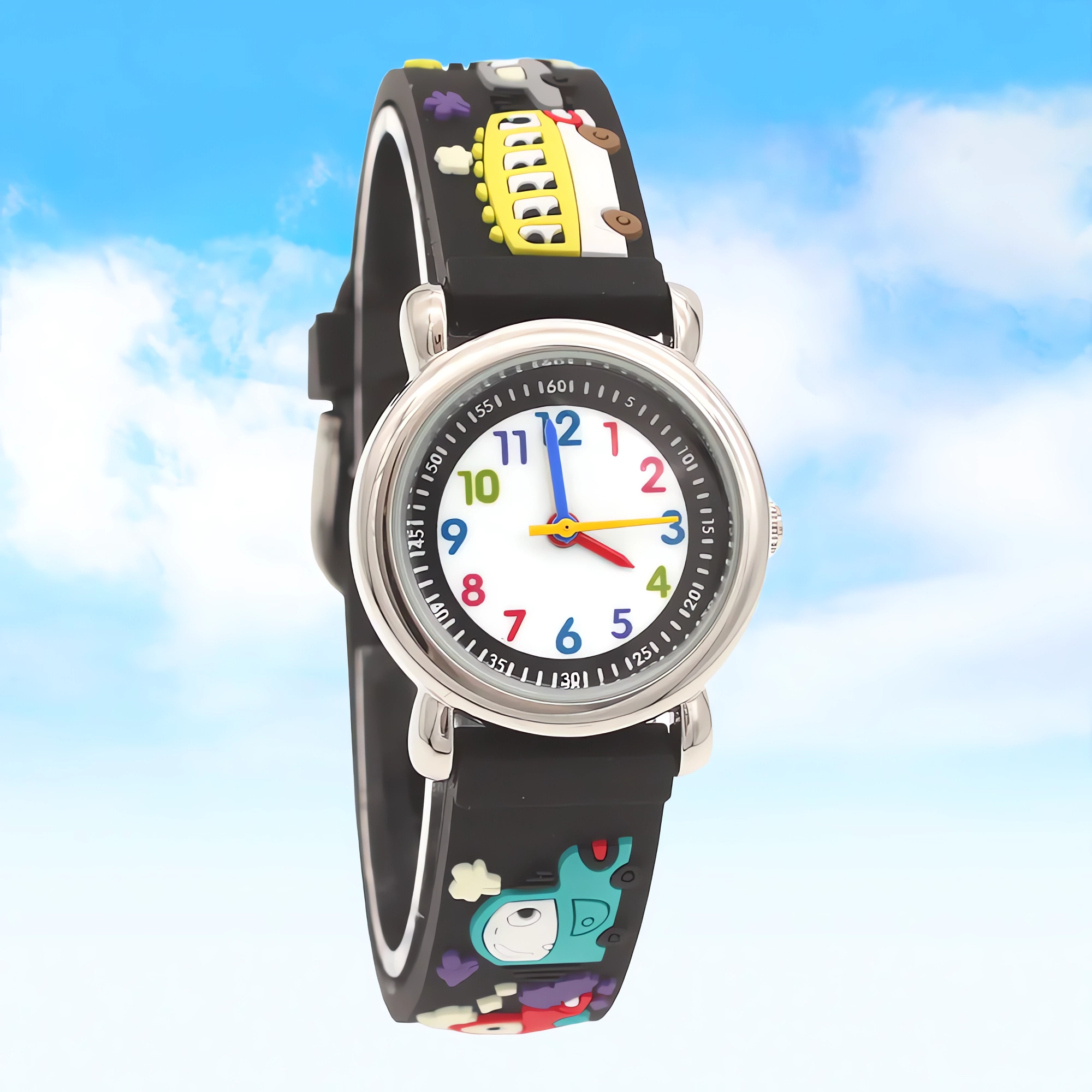 Kids Educational Watch - Educational Cute Kids Quartz Watch with