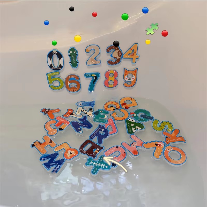 Baby Bath Toys Fun Foam Letter - огляд і ціна Number Puzzle Foam