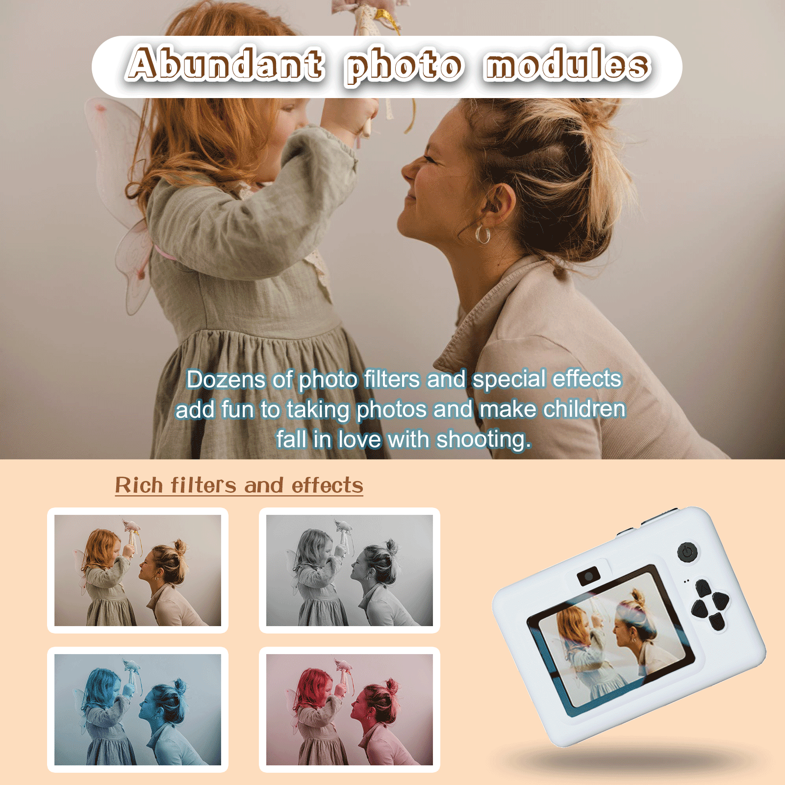 2.8 Inch Instant Print Camera, - огляд і ціна Kids Educational Videos