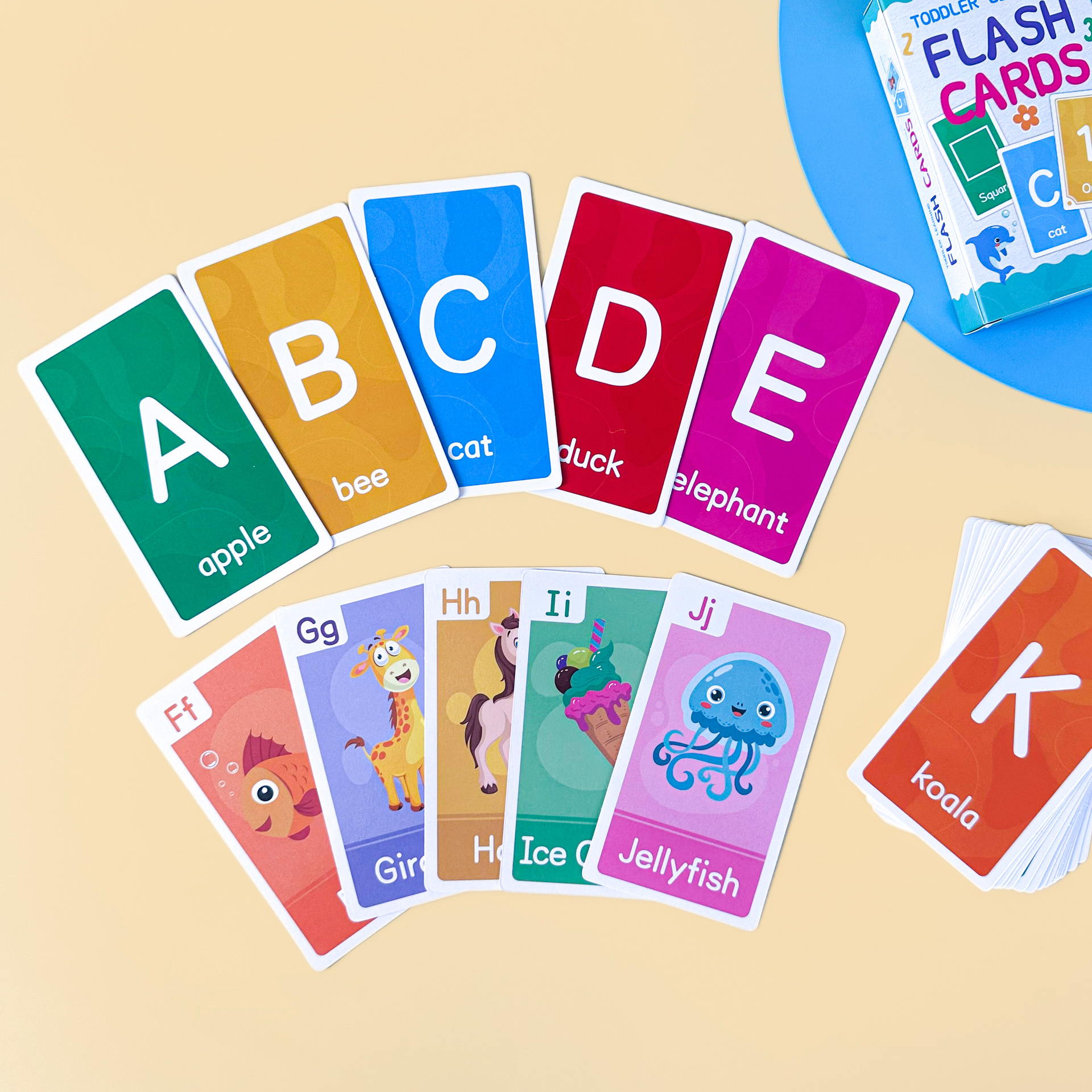 58 Pcs ABC Alphabet Flashcards - огляд і ціна Kids Education Gift