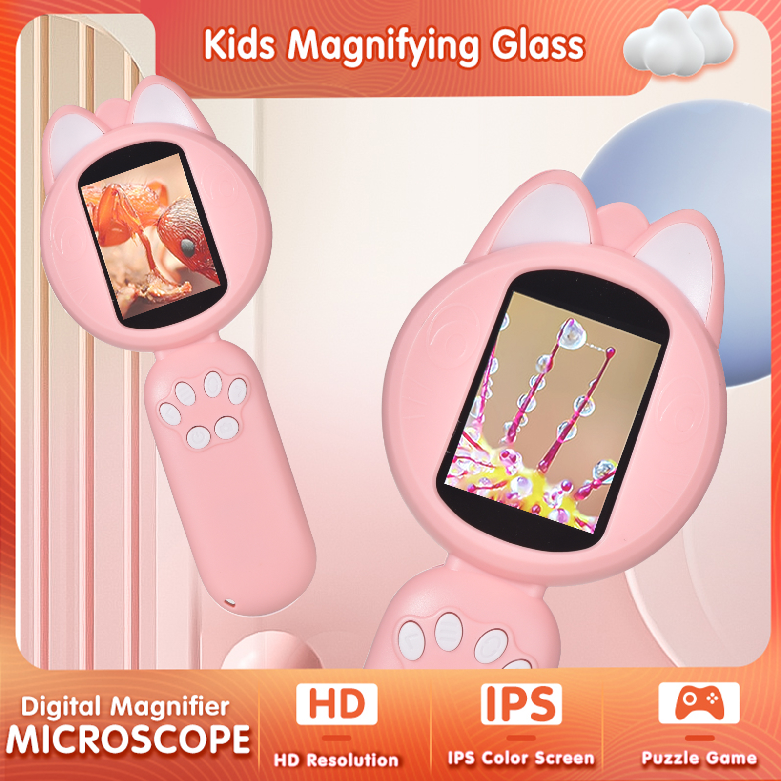 Kids Microscope with 2inch IPS - огляд і ціна Kids Educational Videos
