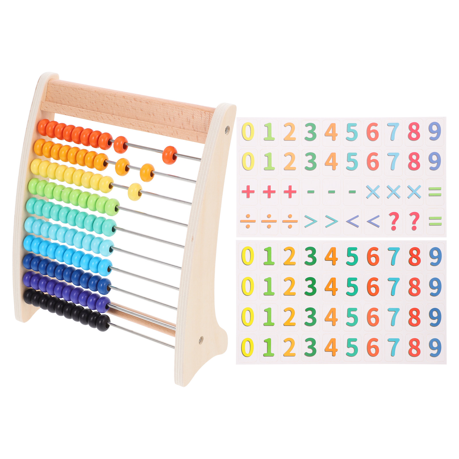 1Set Kids Educational Wooden A - огляд і ціна Abacus Counting Bead