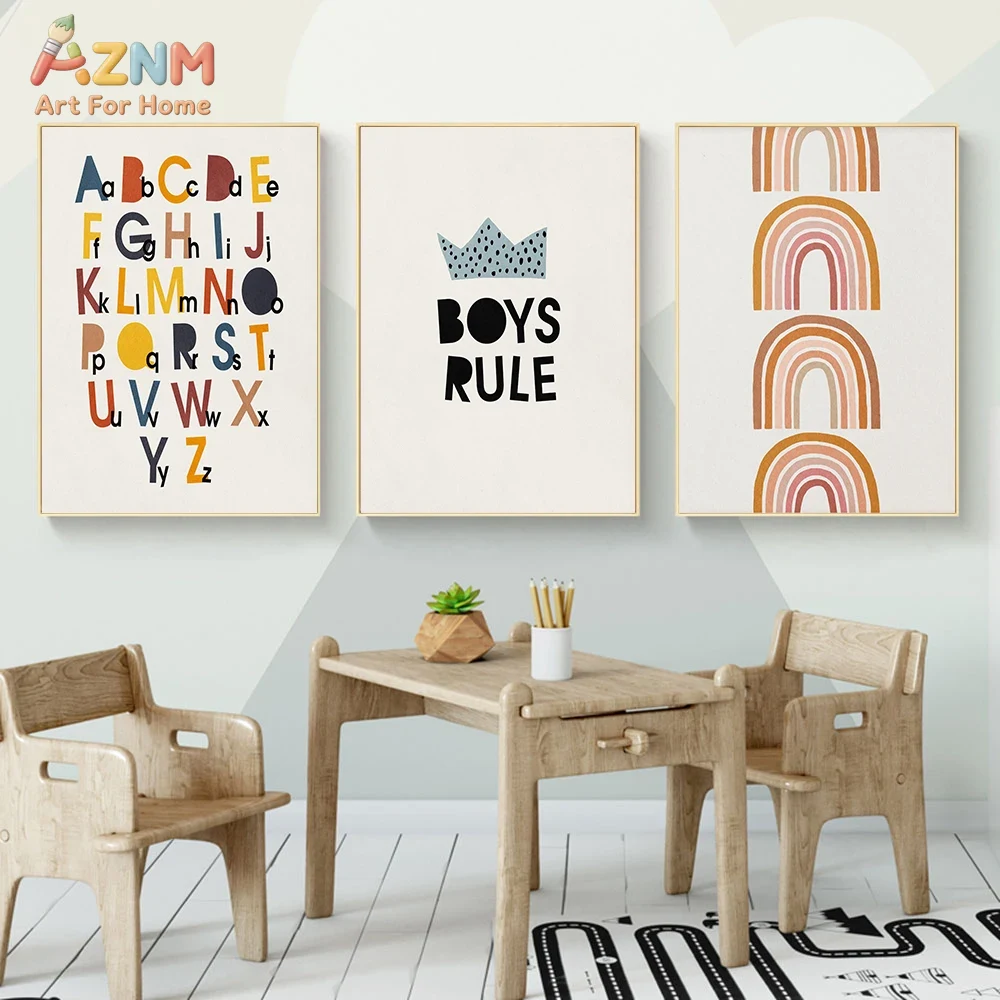 Rainbow Alphabet Poster Educat - огляд і ціна Kids Education Gift