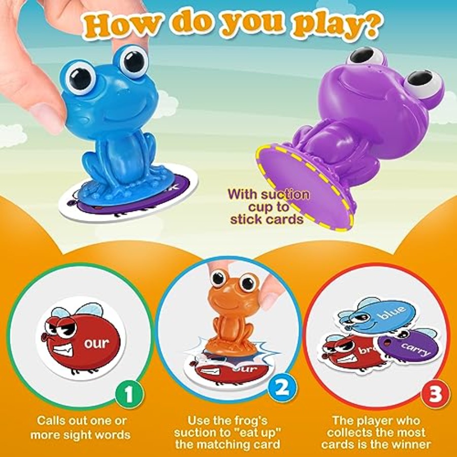 Sight Word Games Frog Site Wor - огляд і ціна Phonics Card Game
