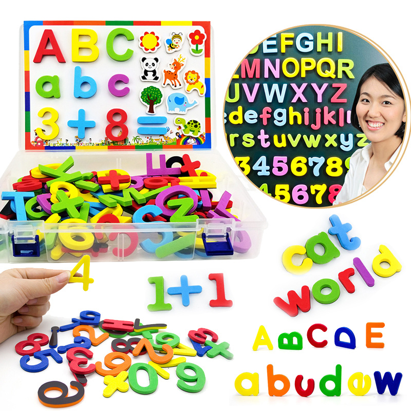 24-76pcs Magnetic Alphabet Let - огляд і ціна Phonics Card Game