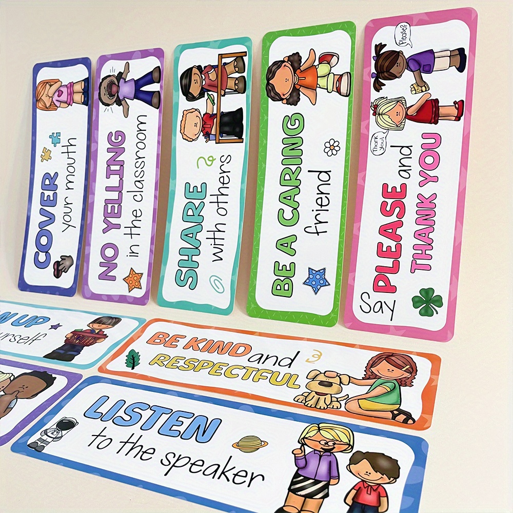 16 Pcs Classroom Rules Learnin - огляд і ціна Phonics Card Game