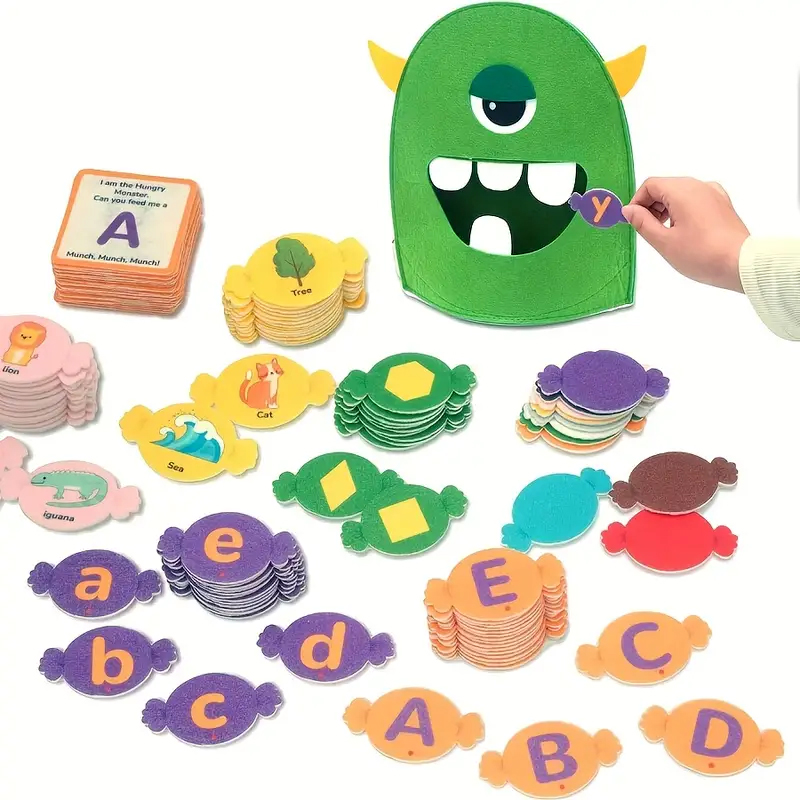 Alphabet Monster Matching Game - огляд і ціна Phonics Card Game