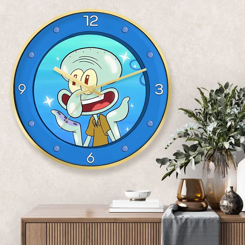 SpongeBo Round Silent Wall Clo - огляд і ціна Kids Educational Watch