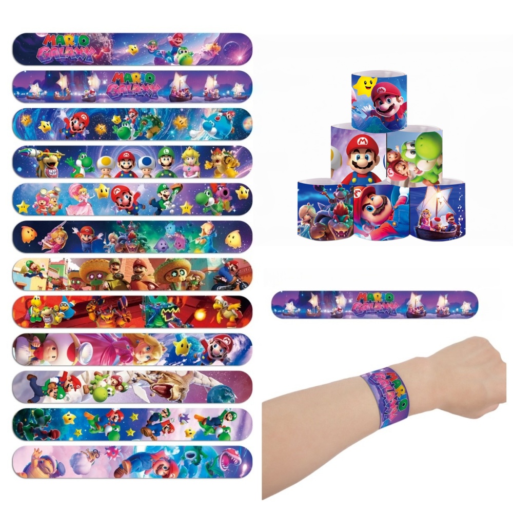 Super Mario PVC Slap Bracelets - огляд і ціна Kids Education Gift