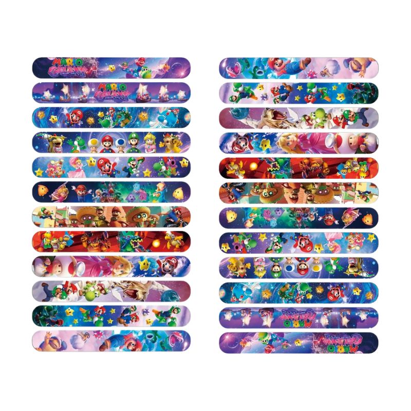 Super Mario PVC Slap Bracelets - огляд і ціна Kids Education Gift